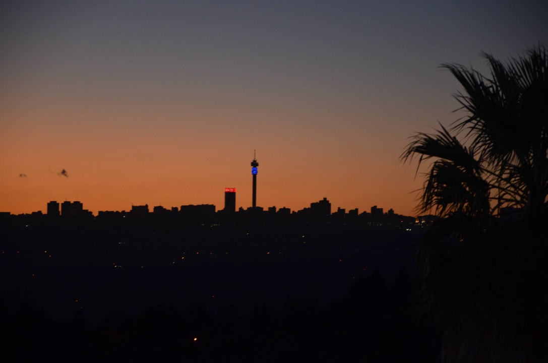 View of Johannesburg in the Evening Over The Moon Guesthouse