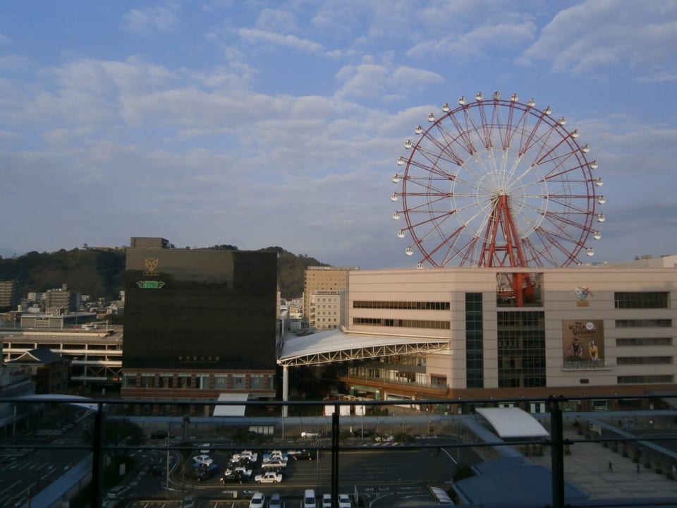 Ausblick aus Restaurant Kuwahara Solaria Nishitetsu Hotel Kagoshima