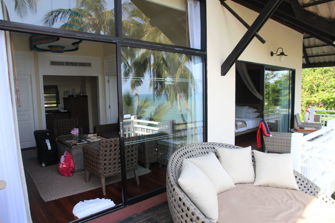 Poolvilla Nr.6 - auf dem Balkon Cape Panwa Hotel