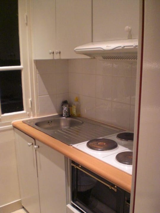 Unsere Küche im Zimmer Hotel Elysees Union