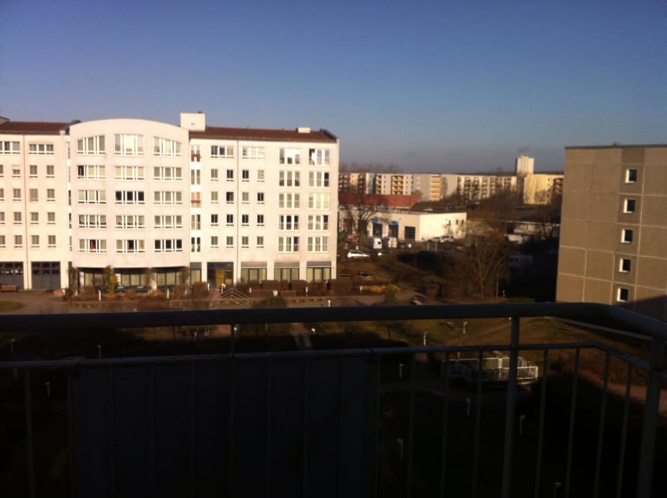 Blick vom Balkon Hotel Ascot-Bristol