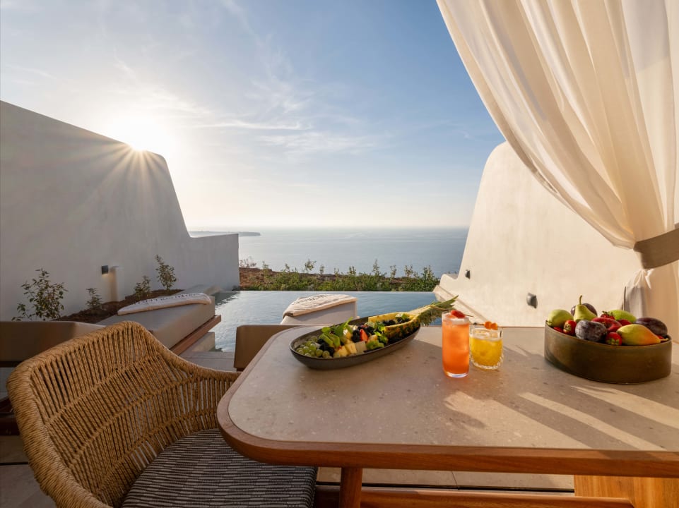 Ausblick Santo Mine Oia Suites
