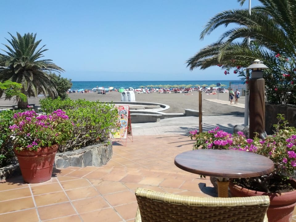 Blick von der Pool-/Strandbar zum Strand Corallium Beach by Lopesan Hotels - Adults only