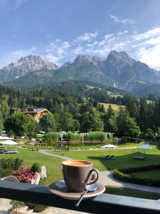 Ausblick Naturhotel Forsthofgut