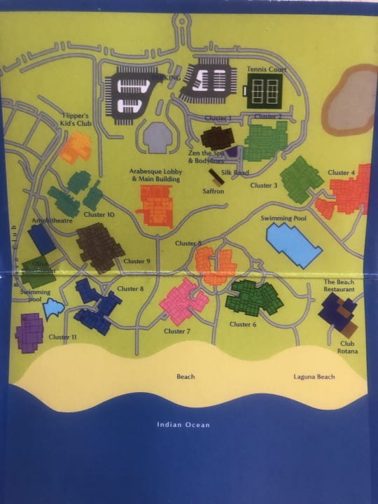 Übersicht über die Anlage Salalah Rotana Resort