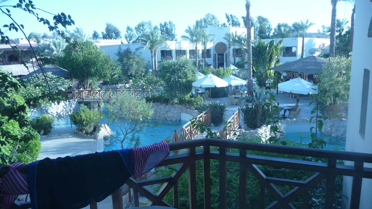 Blick zum Pool Ghazala Gardens