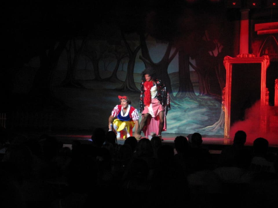 Scene from Snow White show Limak Lara Deluxe Hotel & Resort