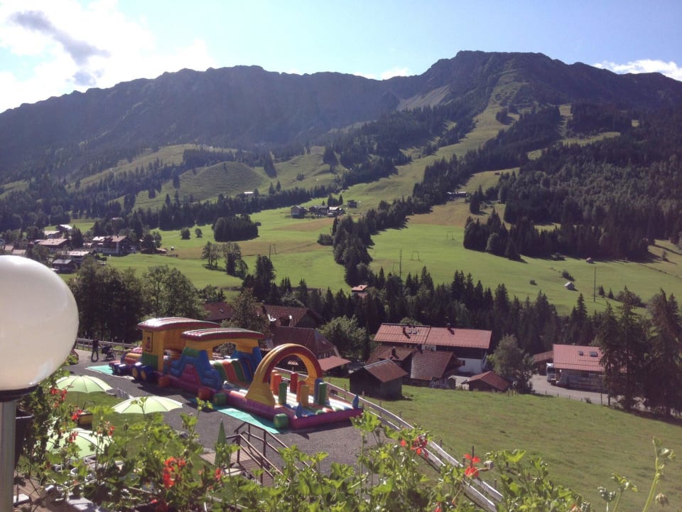 Aussicht von unserem Balkon. Oberjoch - Familux Resort