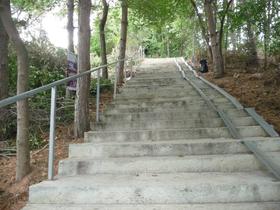 Treppe zum strand Park Hotel Golden Beach