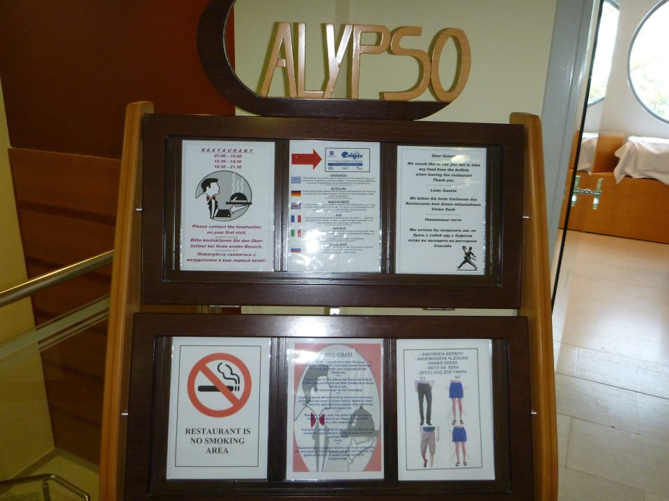 Eingang Restaurant Hotel Calypso Beach