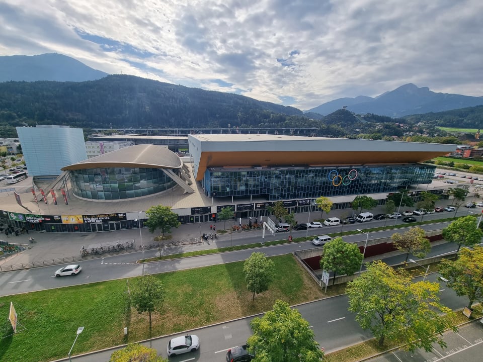 Ausblick Hilton Garden Inn Innsbruck Tivoli