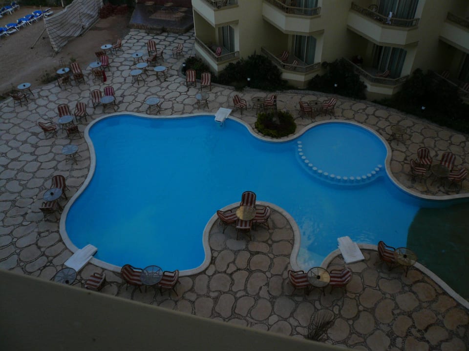 Vom Dach aufgenommen Magic Beach Hotel Hurghada