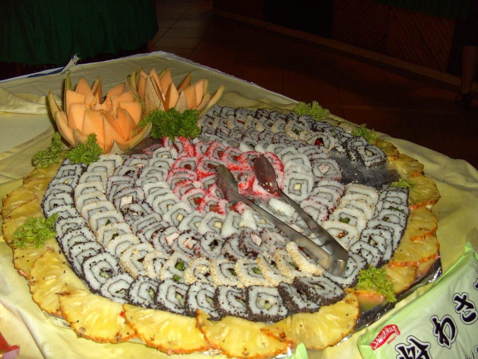 Sushi beim Themenabend - klasse dekoriert Grand Palladium Select Bávaro Resort & Spa