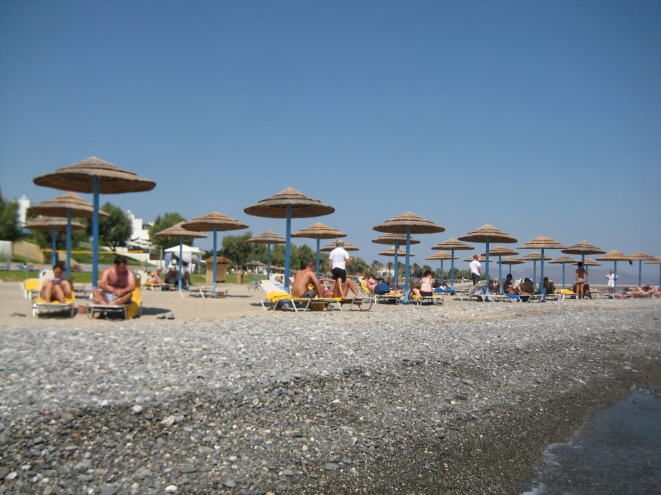 Widok plaży na prawo od hotelu TUI BLUE Oceanis Beach and Spa Resort