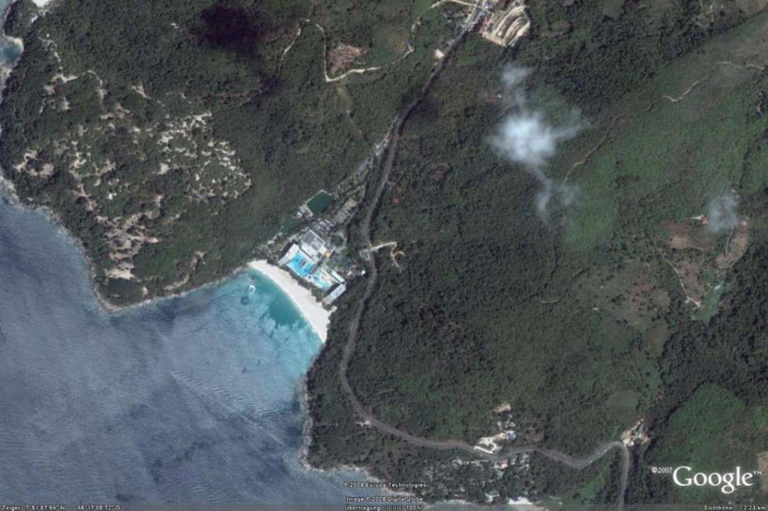 Google Earth Draufsicht Le Meridien Phuket Beach Resort