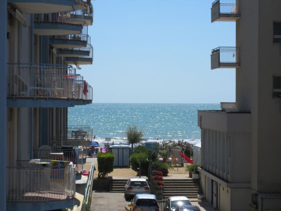 Ausblick vom Balkon Hotel Helios