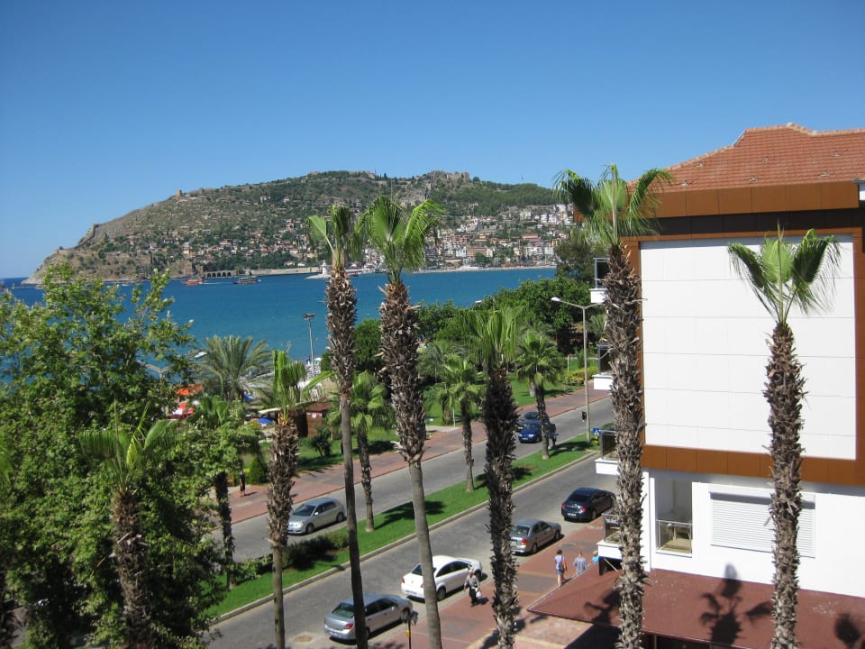 Blick auf die Burg von Alanya Eftalia Downtown Hotel