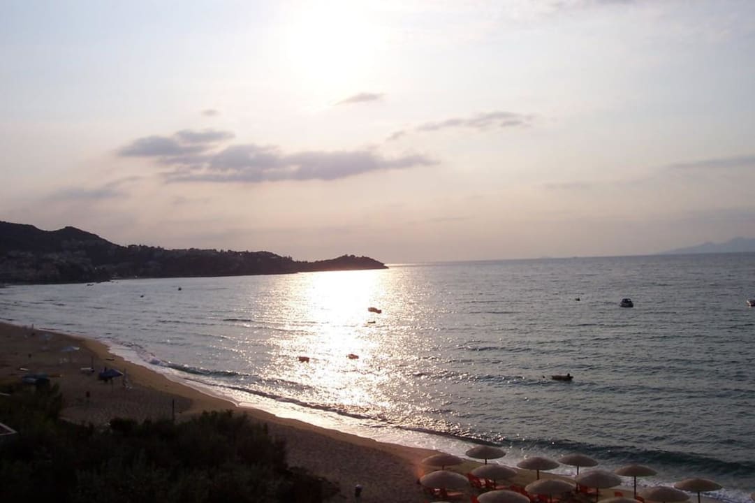 Ausblick am frühen Morgen Hotel Akti