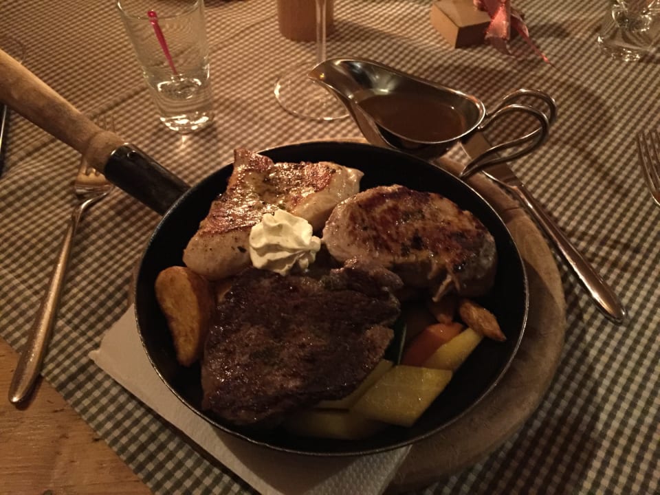 A la carte am letzten Abend Spielberghaus