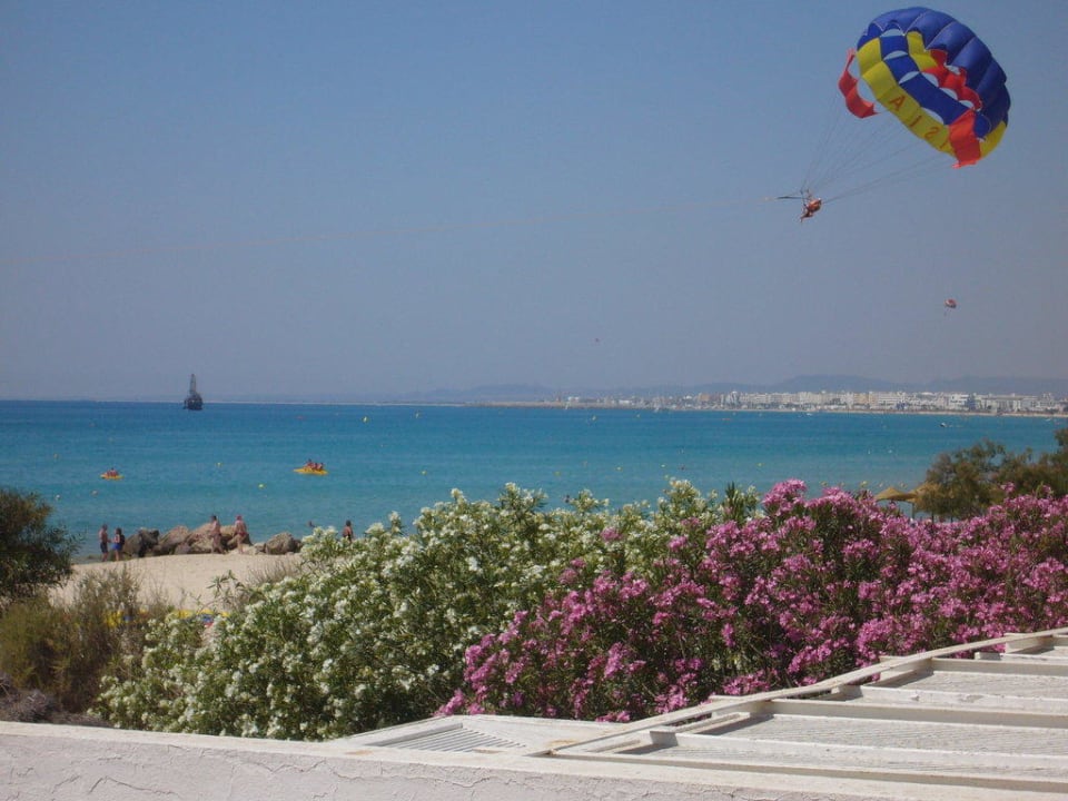 Blick nach Hammamet-Yasmine The Orangers Beach Resort and Bungalows