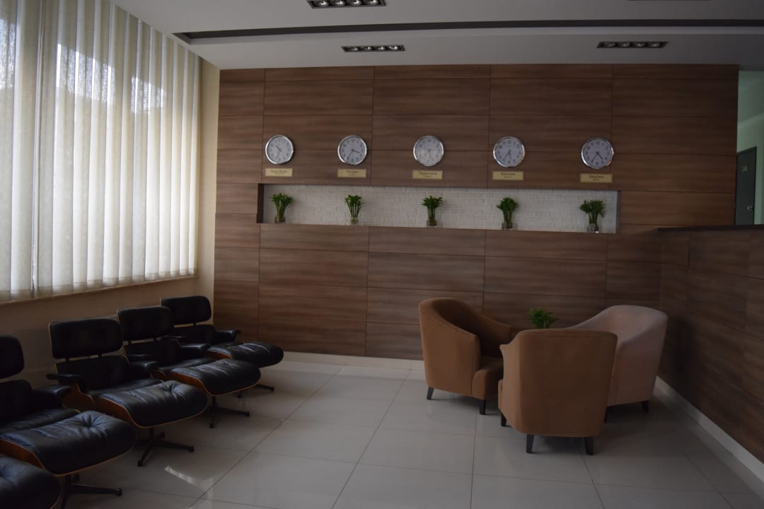 Sitzecke in der Lobby Hotel Russia