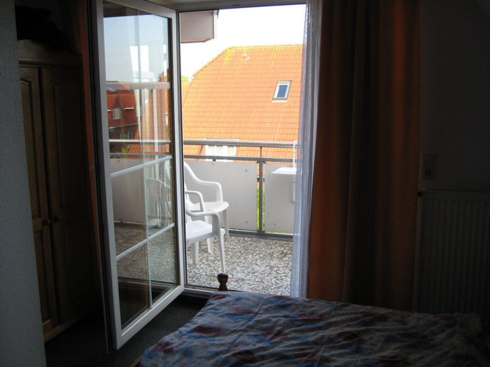 Blick auf den Balkon Hotel Blischke