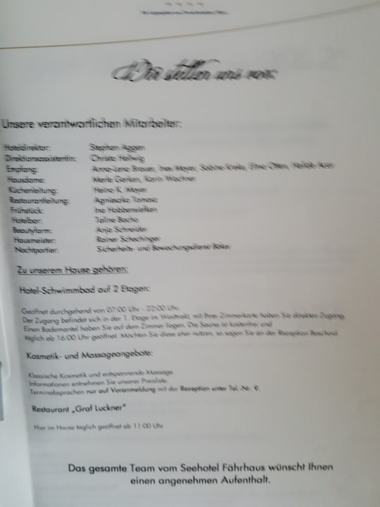 Sonstiges Seehotel Fährhaus