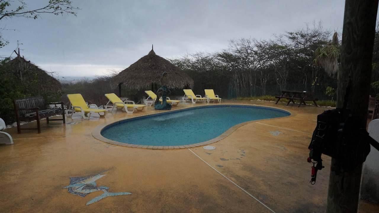 Blick auf Pool Watapana Appartements