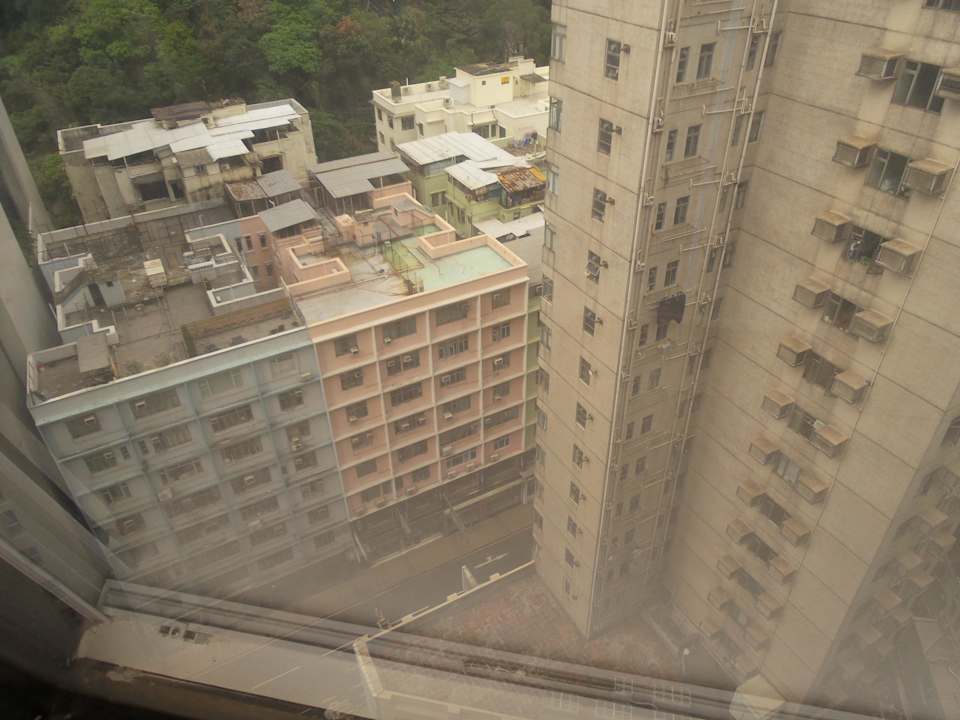 Ausblick aus dem 14. Stock  Mini Hotel Causeway Bay