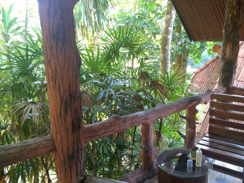 Blick vom Bungalow Kuraburi Greenview Resort