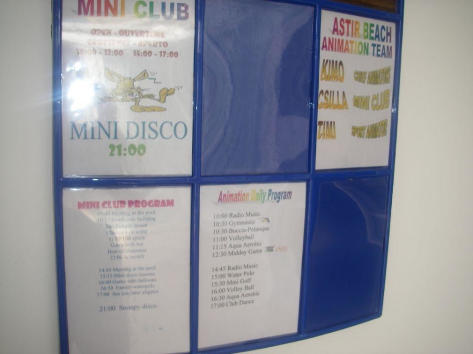 Tablica informacyjna Astir Beach