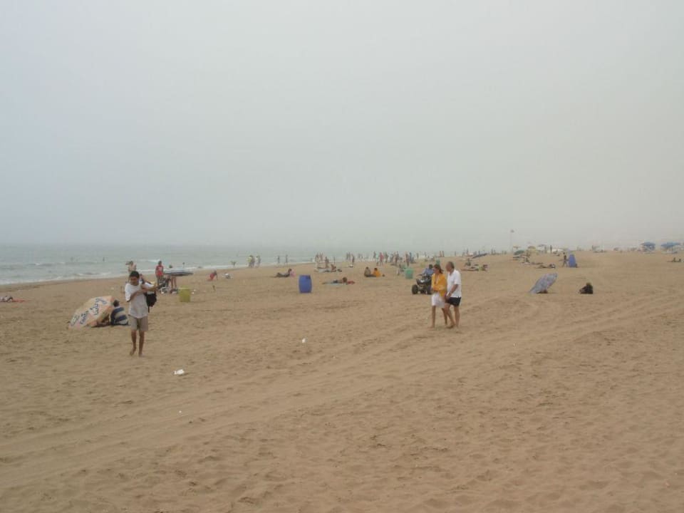 Plaża we mgle Agadir Beach Club Hotel