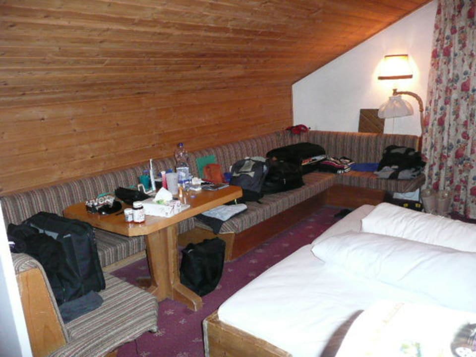 Blick auf die Sitzecke  Sporthotel Kalcherhof