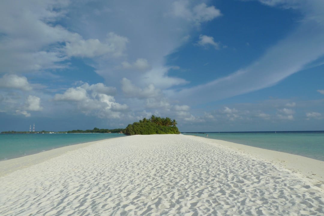 Sandbank Richtung Kuramathi und Rasdhoo Kuramathi Maldives