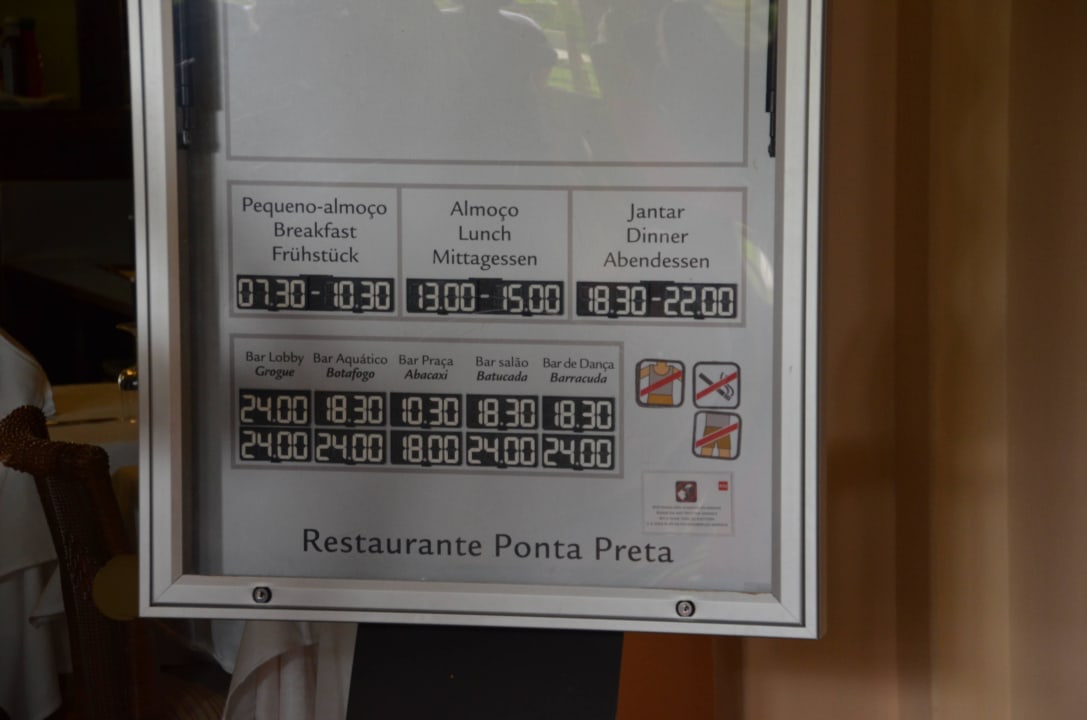 Essenszeiten Hotel Riu Cabo Verde