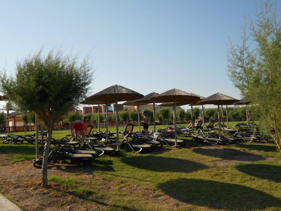 Liegewiese oberhalb des Strandes Atlantica Aegean Blue