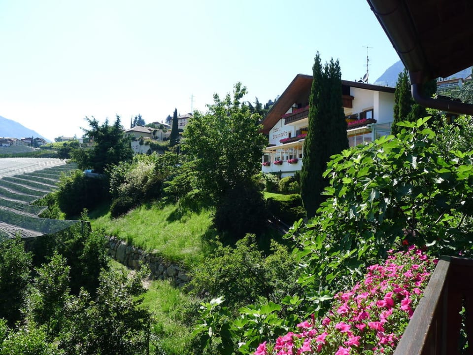 Blick vom Balkon Hotel Brunnhofer
