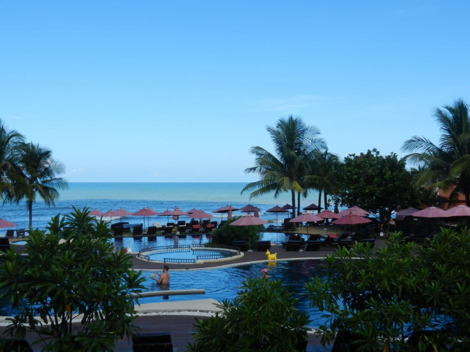 Blick von der Frühstücksterrasse Khaolak Laguna Resort