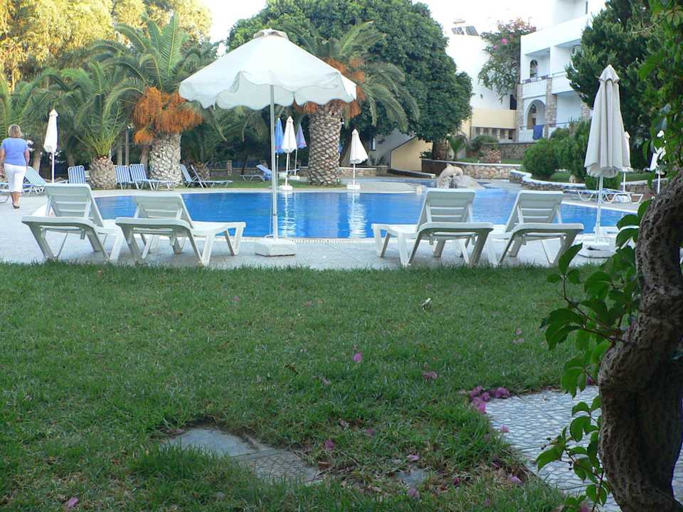 Blick aus dem Speisesaal Ekaterini Hotel