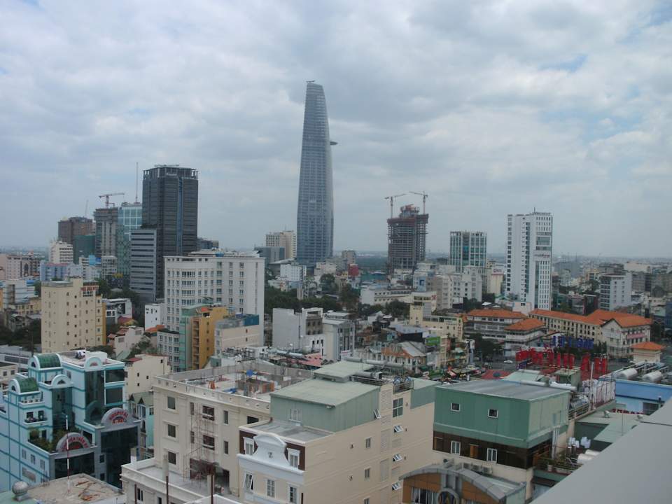 Ausblick von der Dachterrasse Hotel Golden Central Saigon