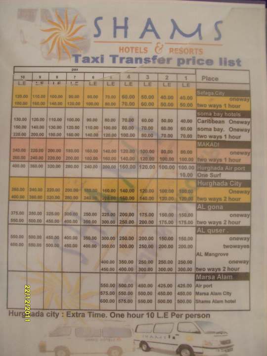 Bustransfair des Hotels Shams Safaga Resort
