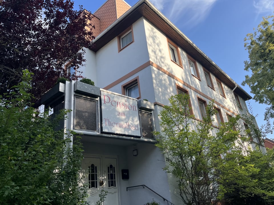 Außenansicht Pension Am Thermalbad