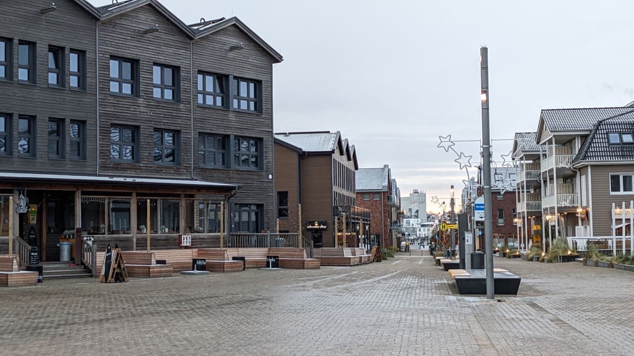 Außenansicht Bretterbude Heiligenhafen