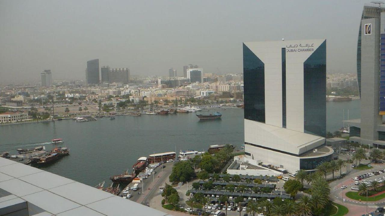 Blick vom Dach Golden Sands Hotel Creek