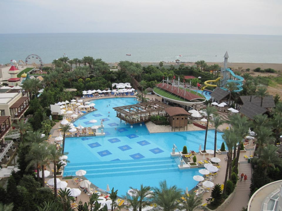 Ausblick vom Zimmer aufs Meer Hotel Delphin Diva