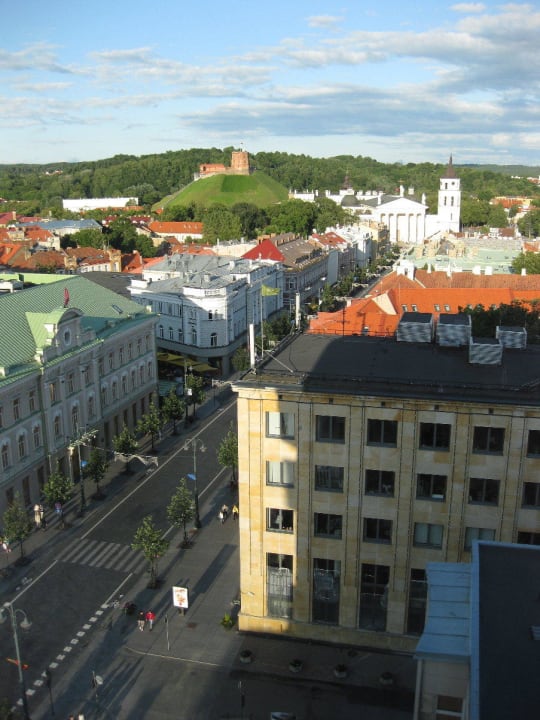 Zimmerausblick aus dem 9. Stock Hotel Novotel Vilnius