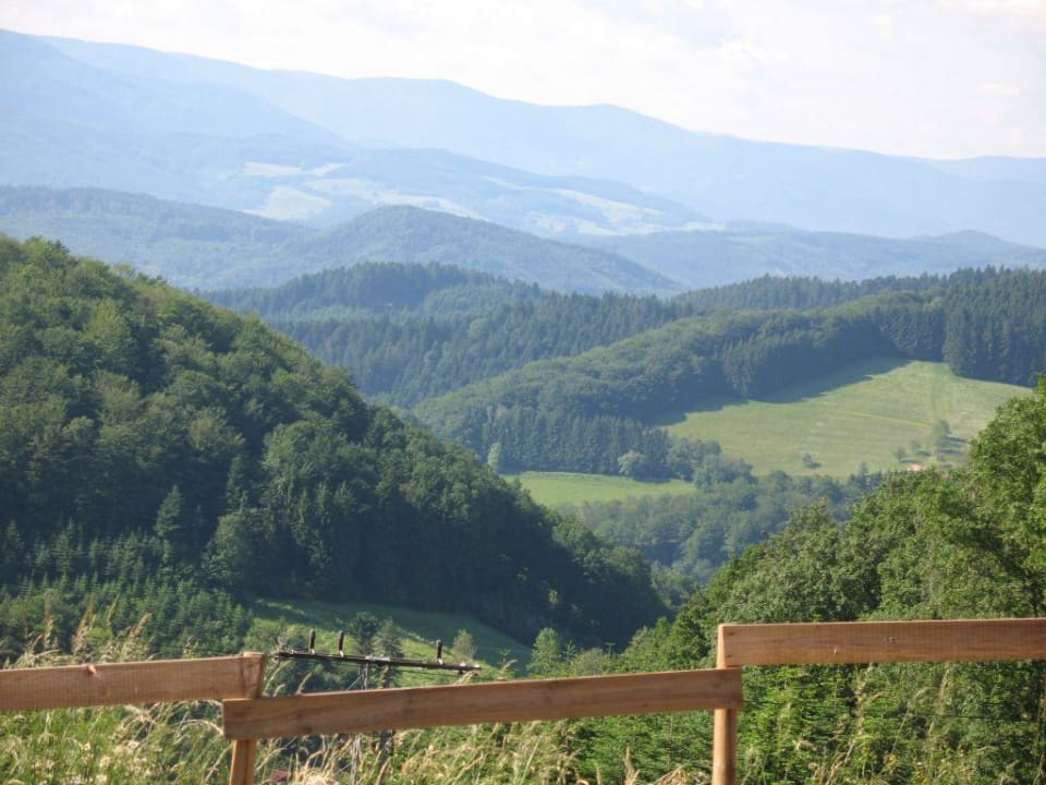 Blick von der Terrasse Höhengasthaus Nillhof