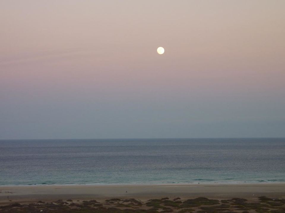 Sonnenuntergang, Aussicht auf den Strand Occidental Jandía Playa