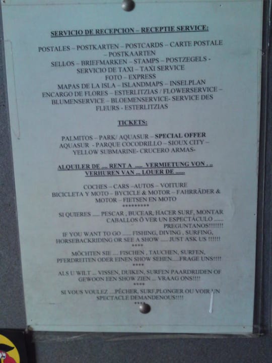 Pinnwand im Hotel Bull Escorial & Spa