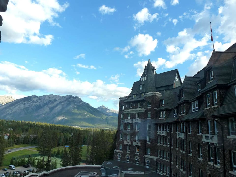 Blick aus der Gold Club Lounge Hotel The Fairmont Banff Springs